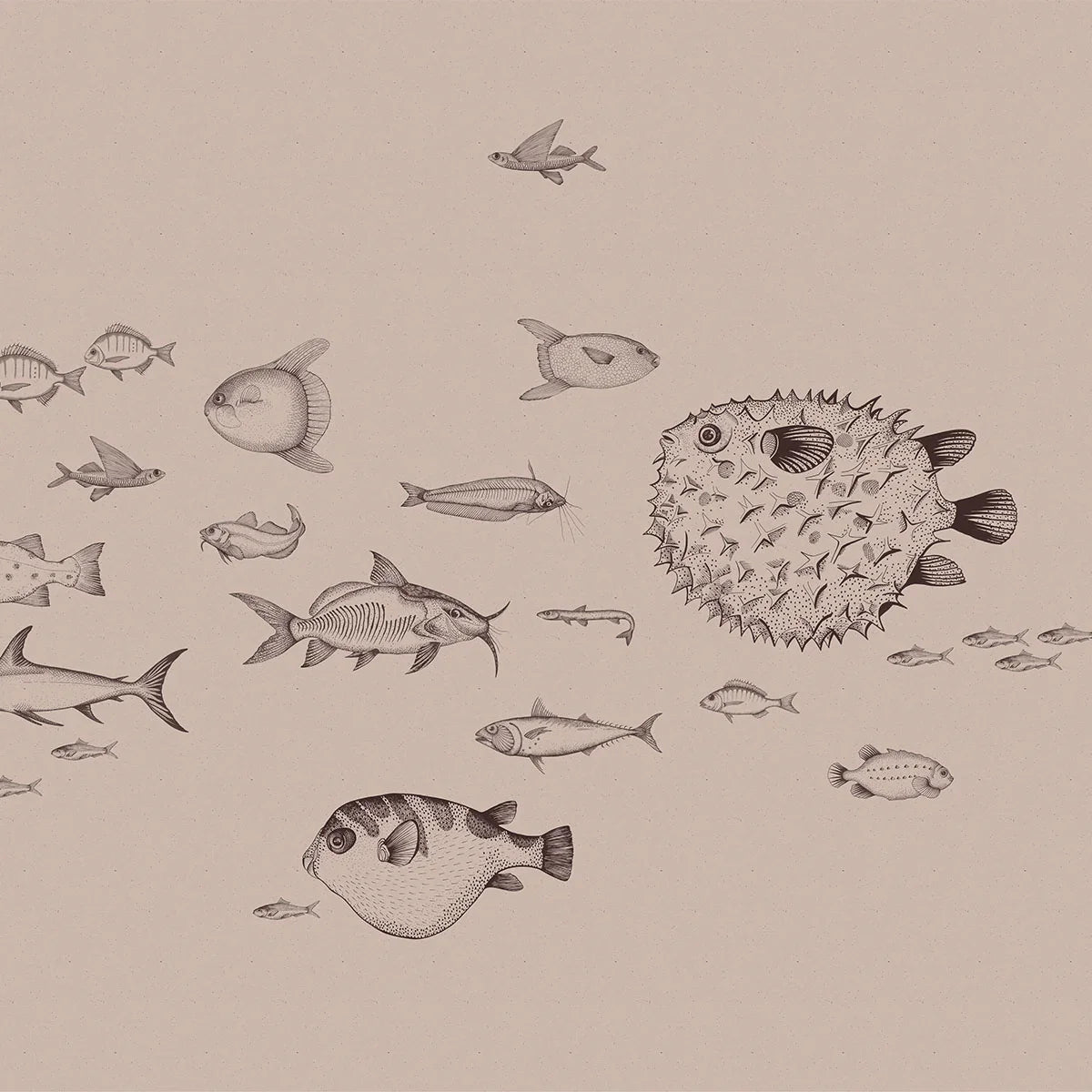 Sea Current Mural Wallpaper - Coordonne