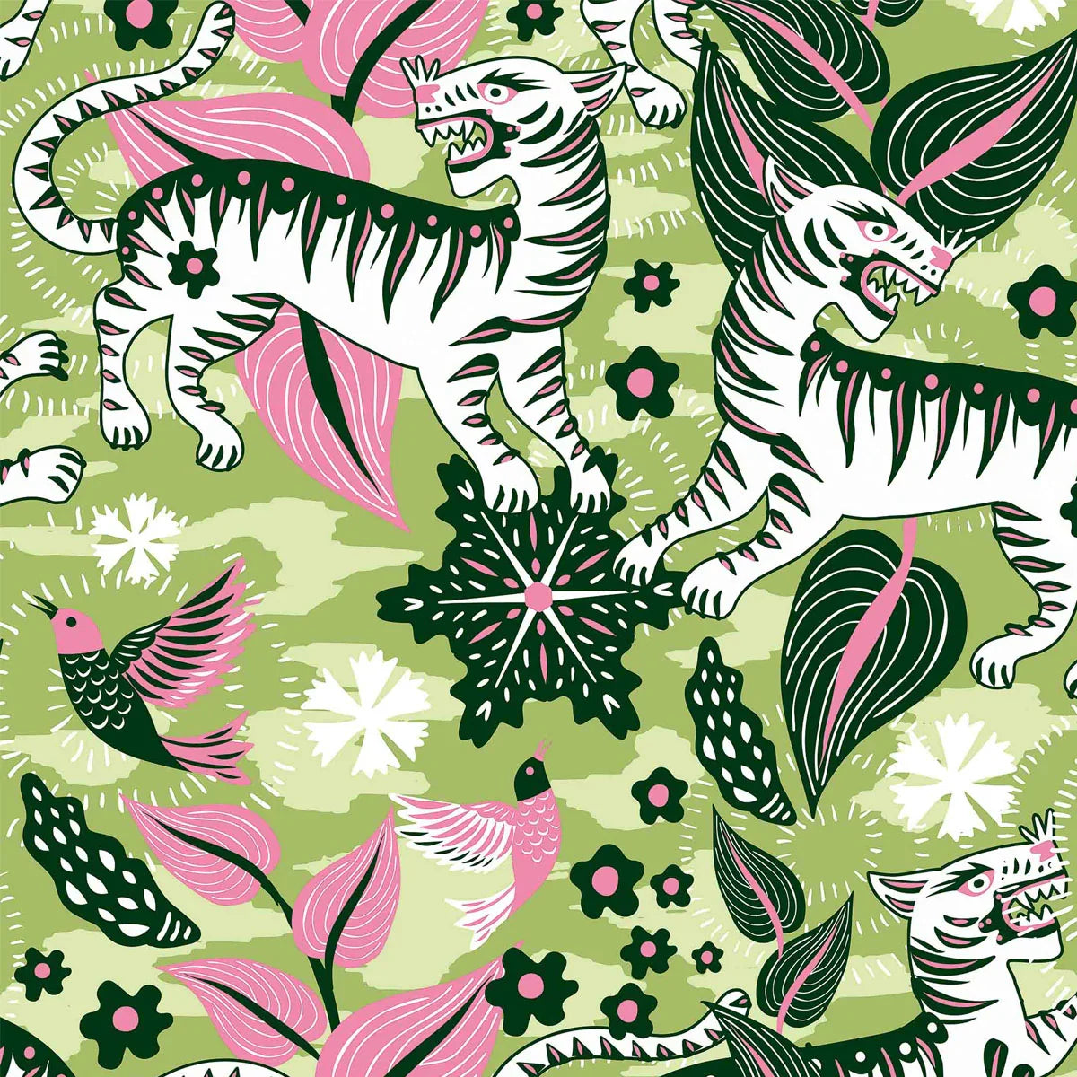 Selva de Tigres Wallpaper - Coordonne