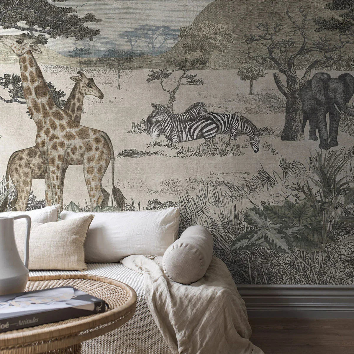 Serengeti Mural Wallpaper - Borastapeter