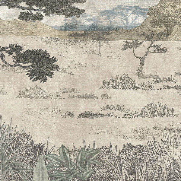 Serengeti Savannah Mural Wallpaper - Borastapeter - Courthouse Interiors