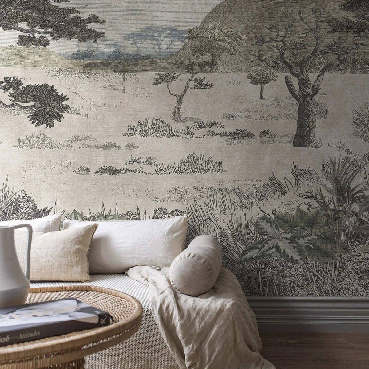 Serengeti Savannah Mural Wallpaper - Borastapeter