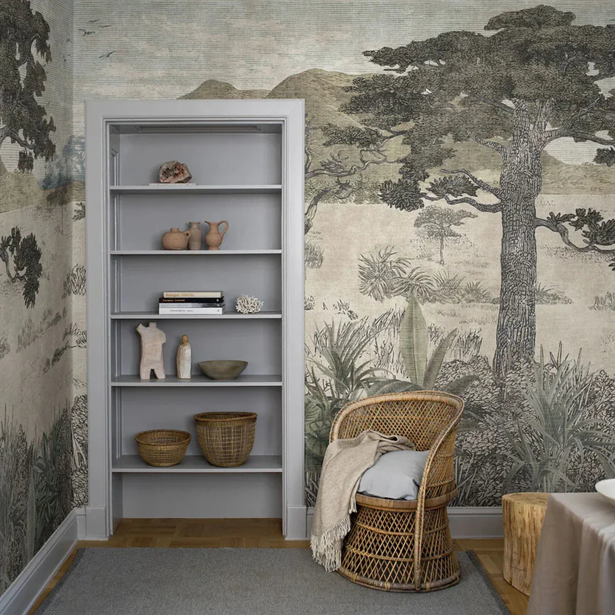 Serengeti Savannah Mural Wallpaper - Borastapeter