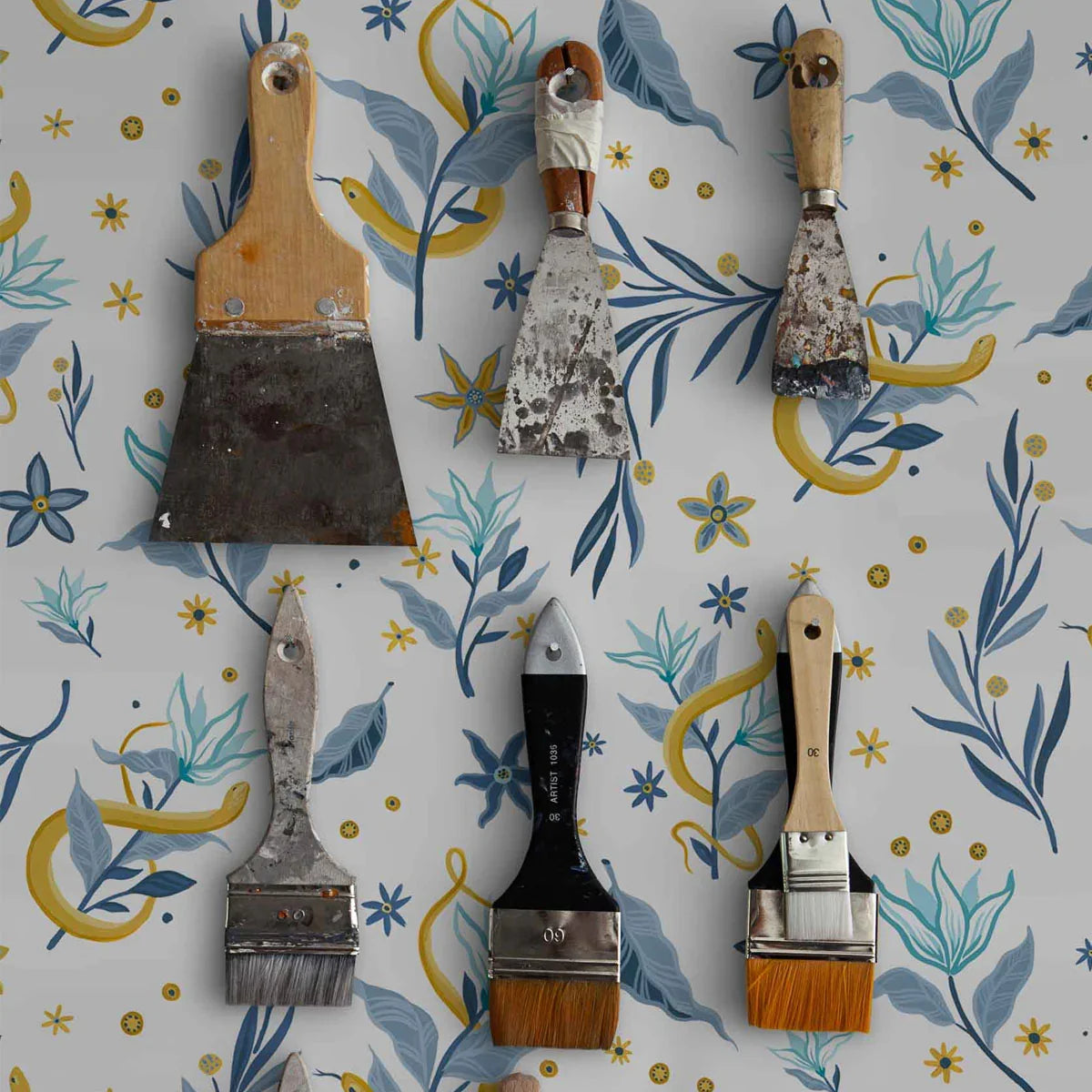 Serpientes y Flores Wallpaper - Coordonne
