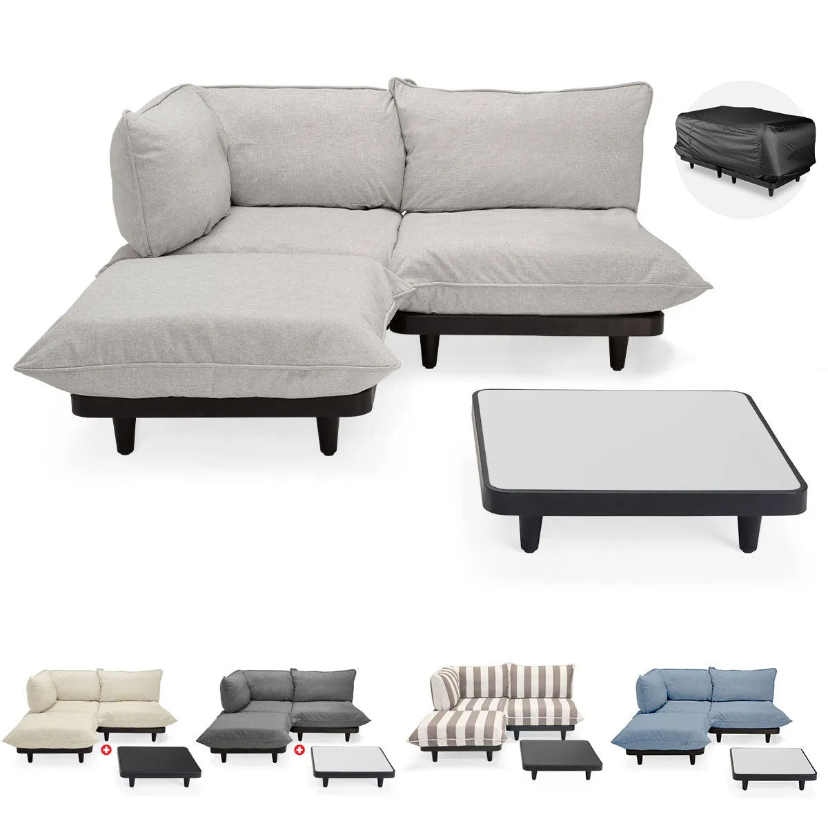 Paletti Lounge Furniture Set Medium With Table + Free Cover - Fatboy