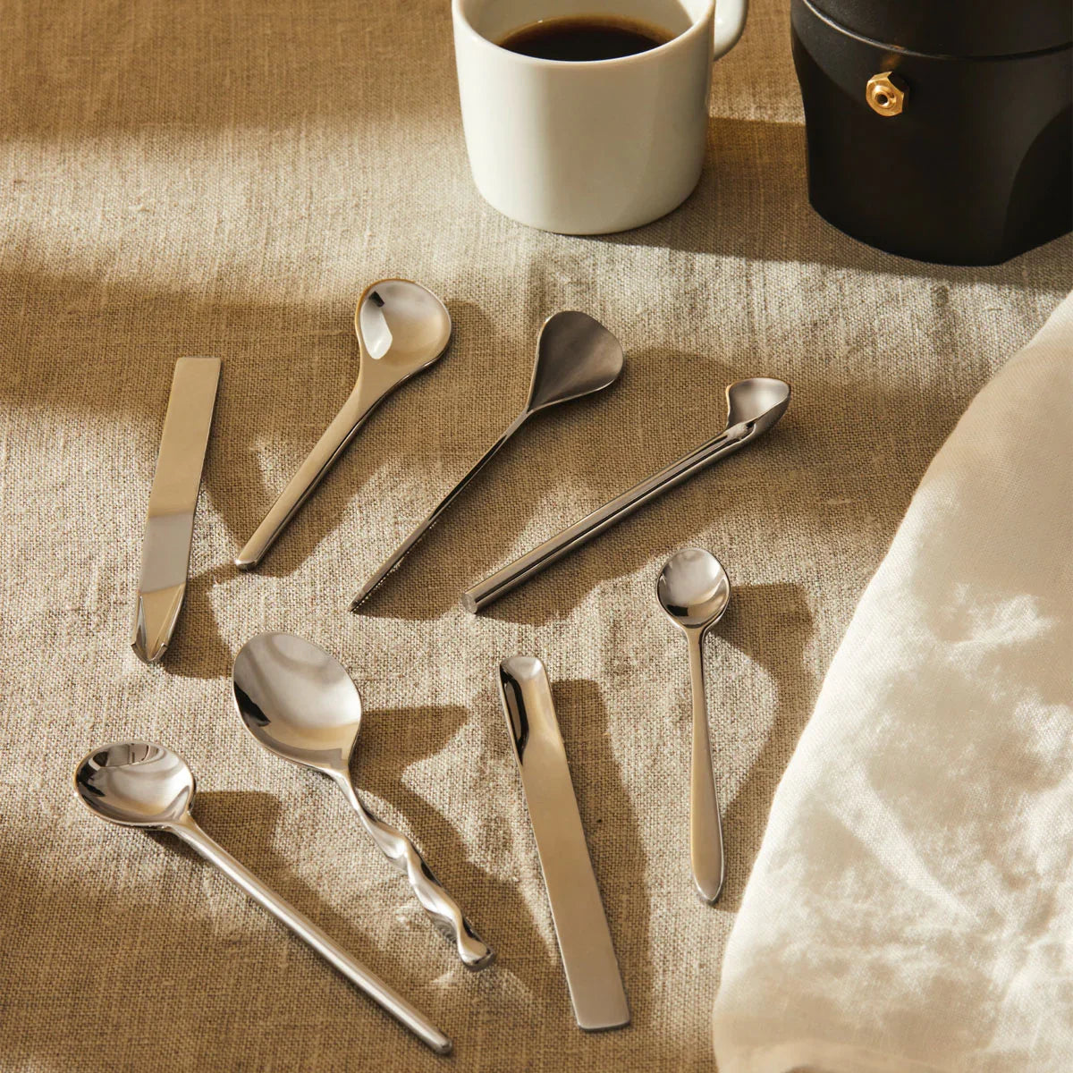 Set of 8 coffee spoons - Alessi