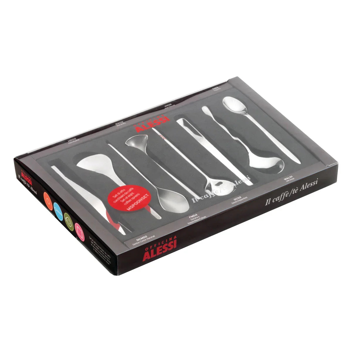 Set of 8 coffee spoons - Alessi