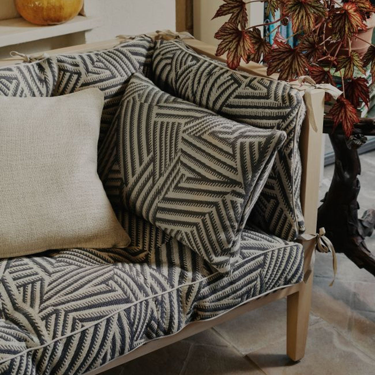 Shadow Stripe Weave Fabric - Liberty