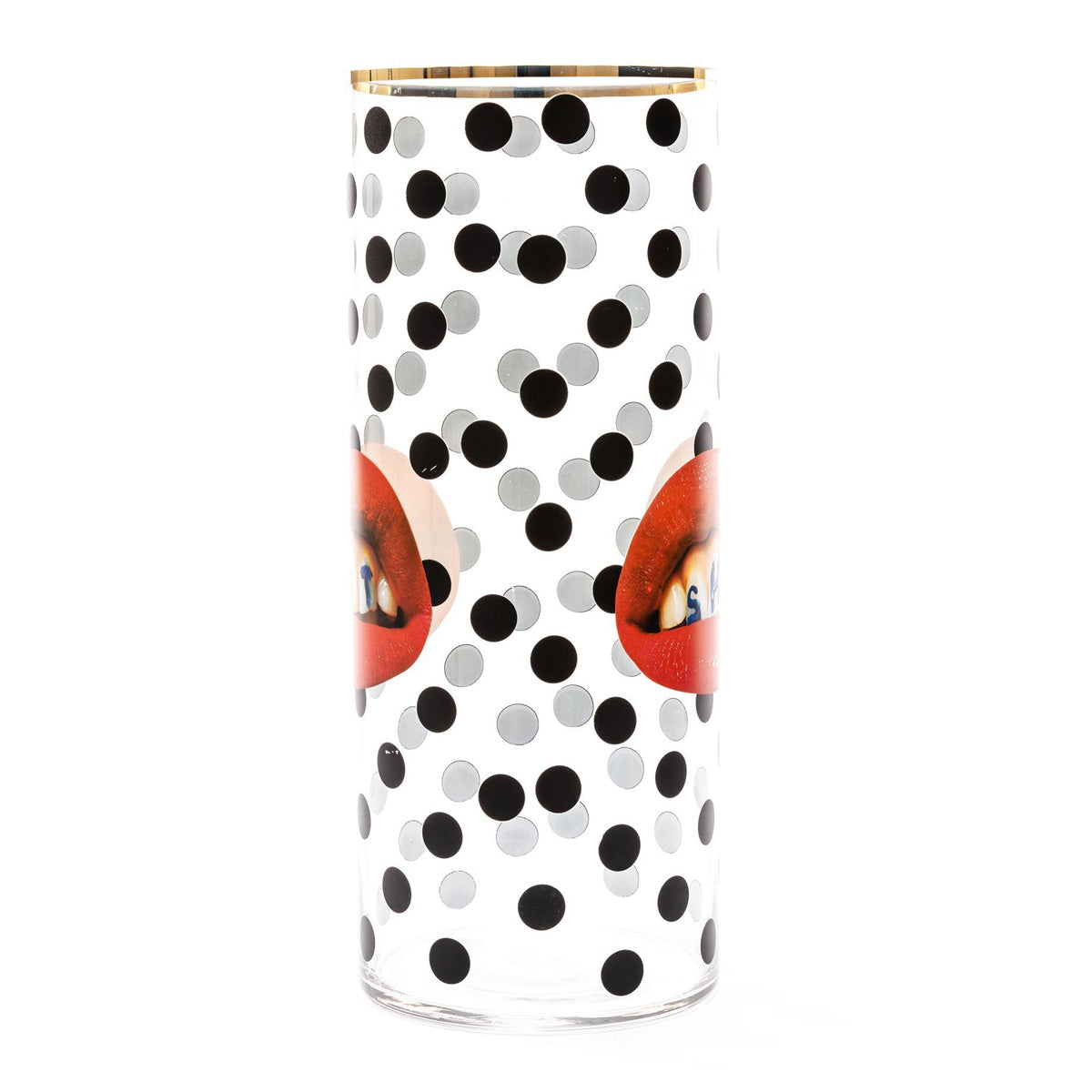Seletti X Toiletpaper &#39;Shit&#39; Cylindrical Glass Vase