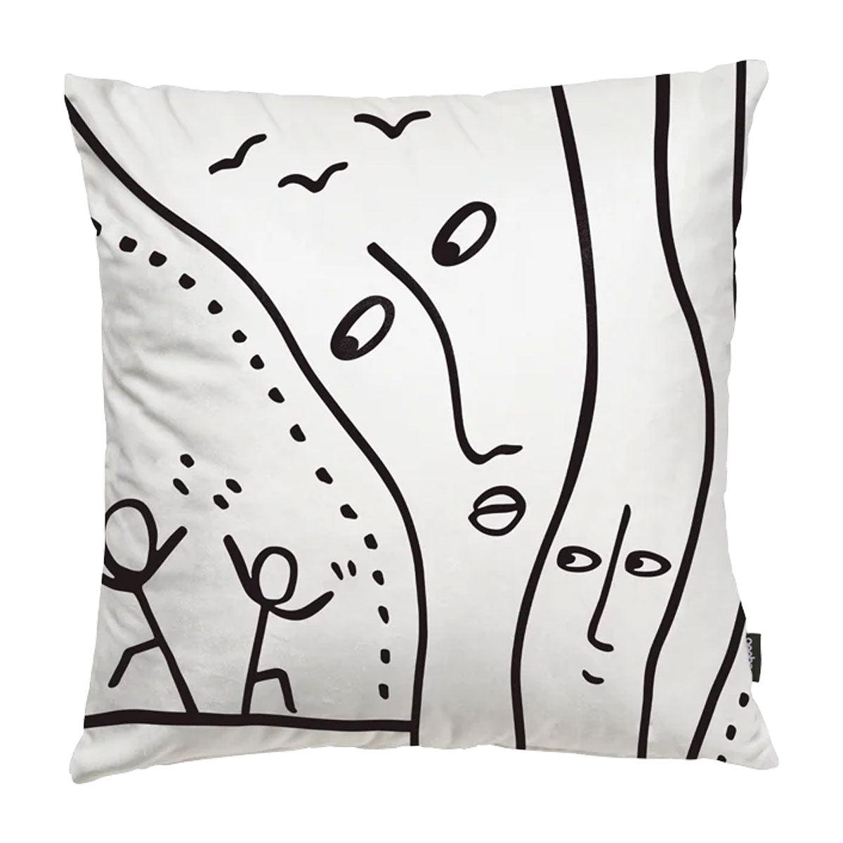 Linescapes Cushion By Shantell Martin - Qeeboo