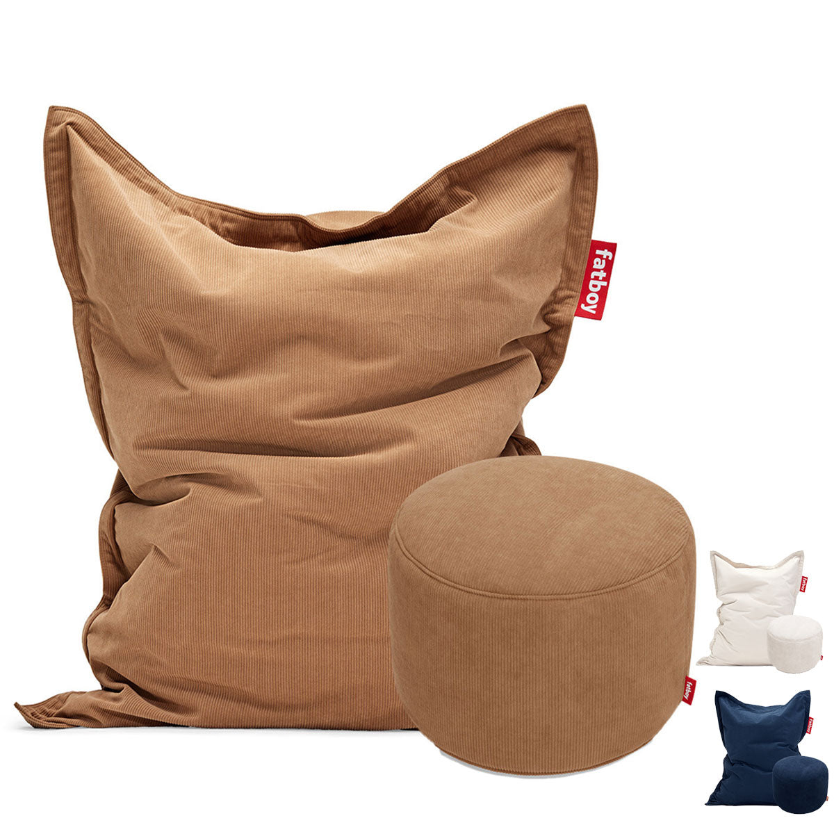 Original Slim Cord Beanbag + Cord Point Pouf - Fatboy