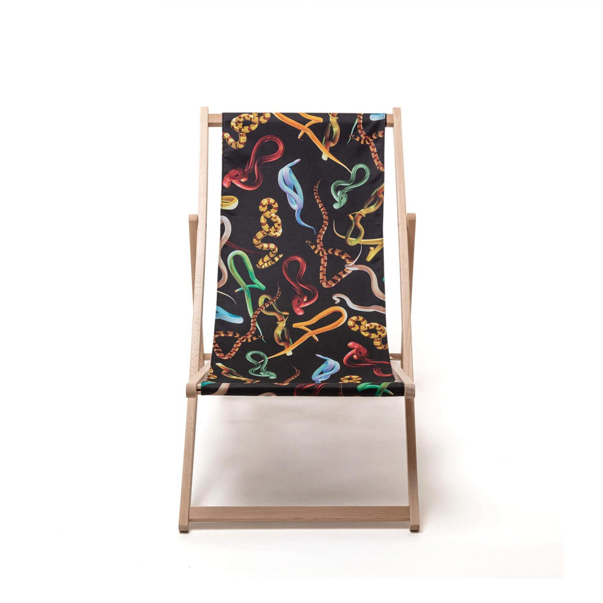 Seletti X Toiletpaper &#39;Snakes&#39; Deck Chair