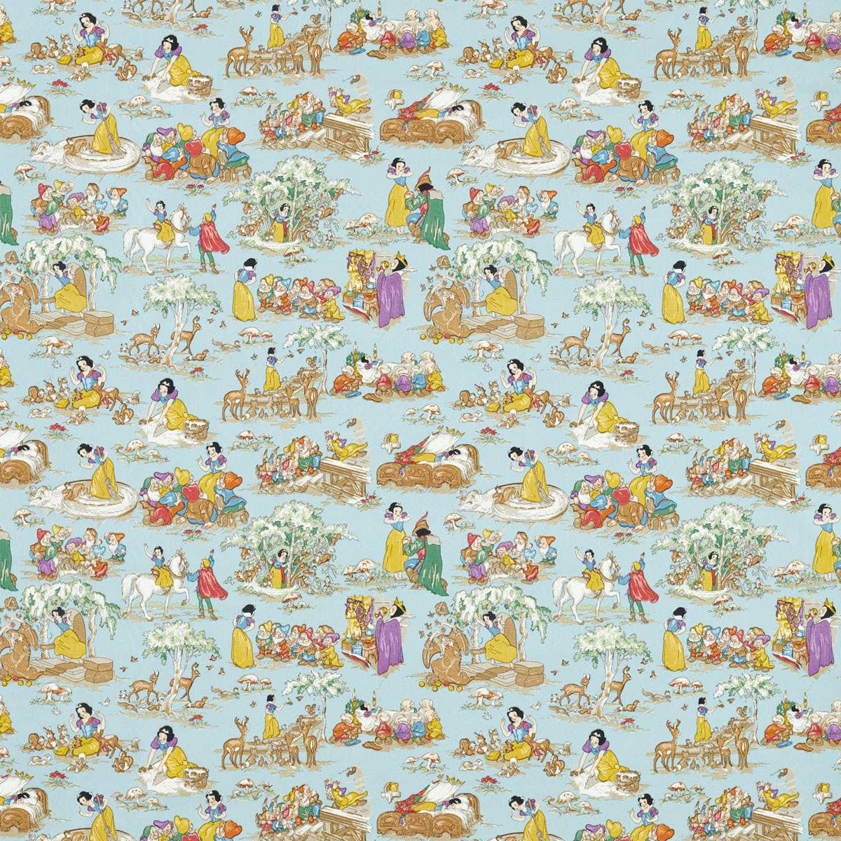 Winnie The Pooh Toile Cotton Calico Fabric