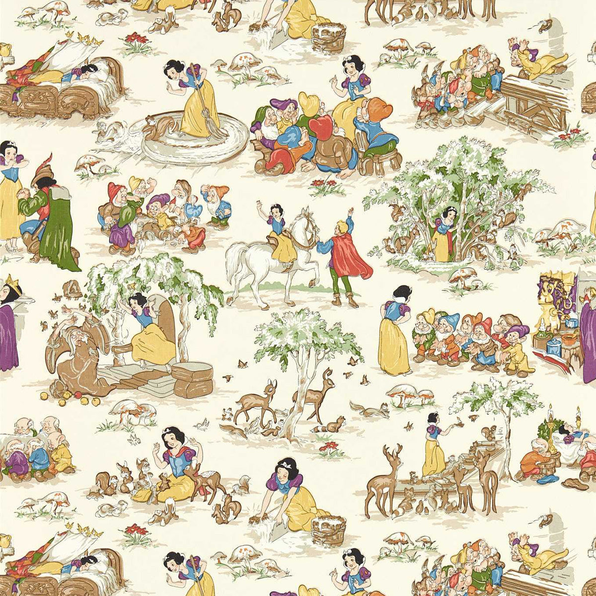 Sanderson X Disney &#39;Snow White - Whipped Cream&#39; Wallpaper