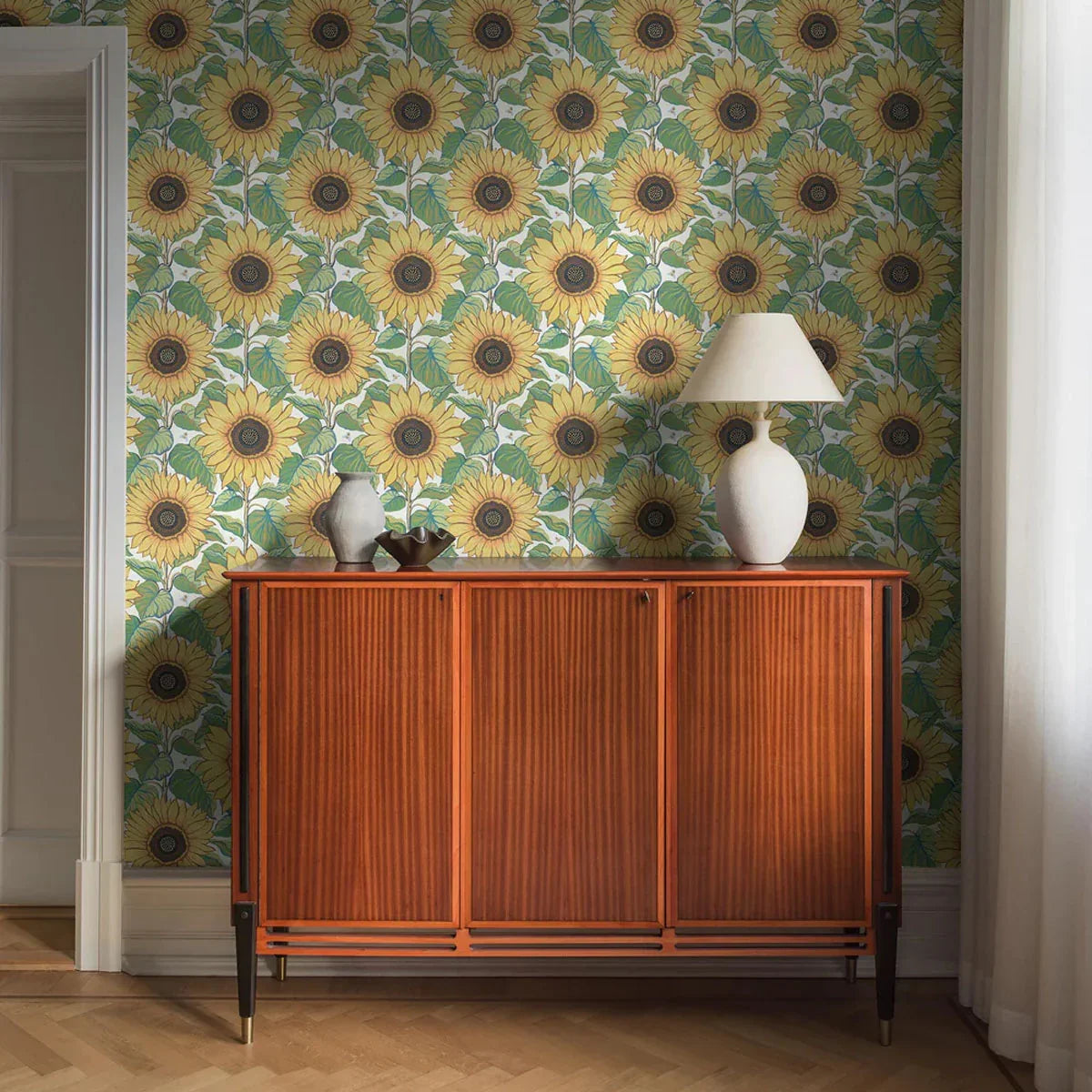 Solrosor Mural Wallpaper - Borastapeter