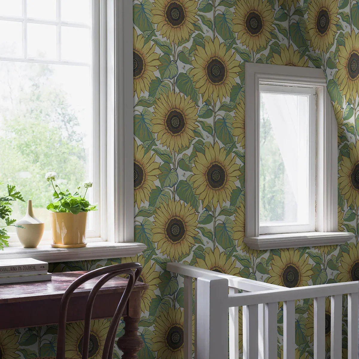 Solrosor Mural Wallpaper - Borastapeter