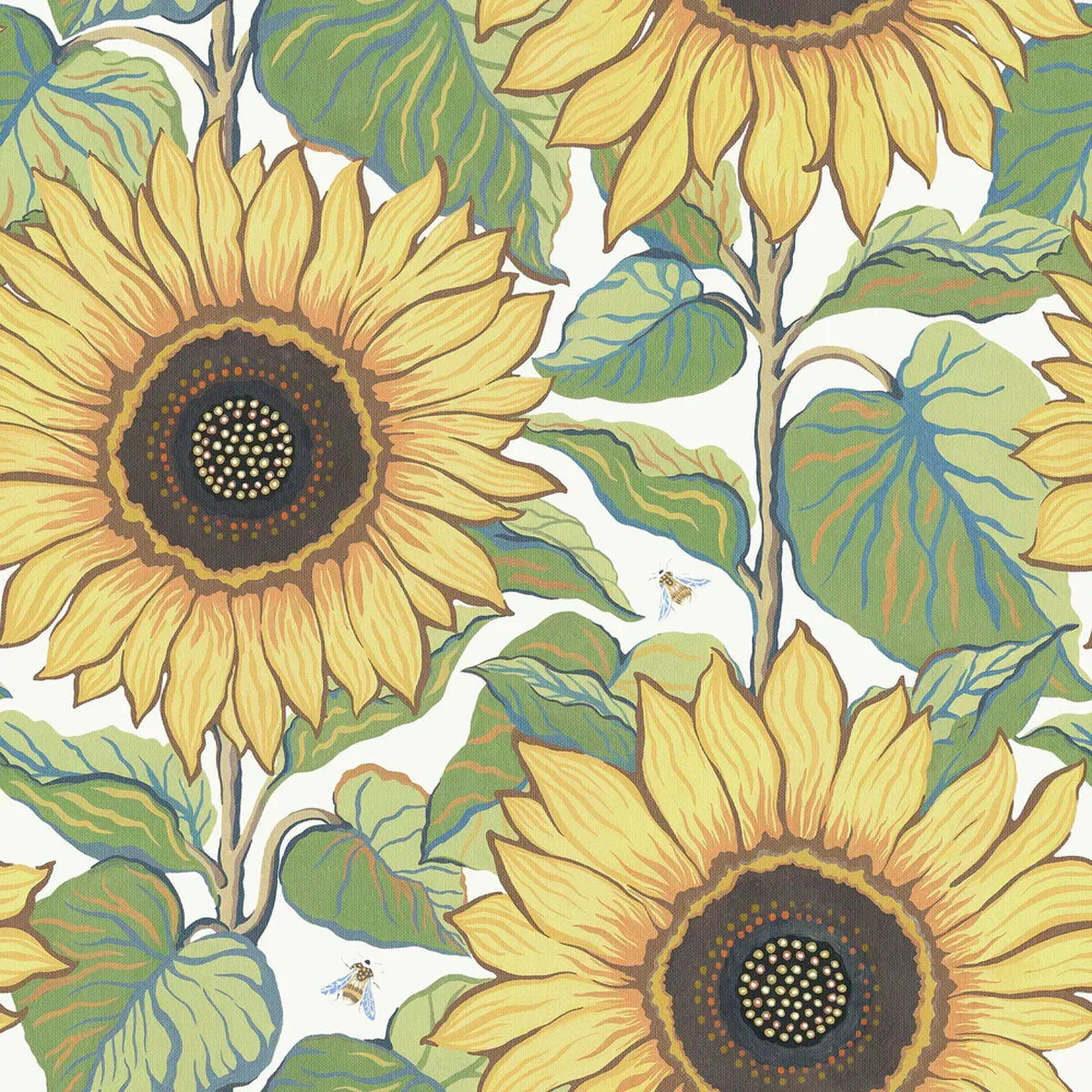 Solrosor Mural Wallpaper - Borastapeter
