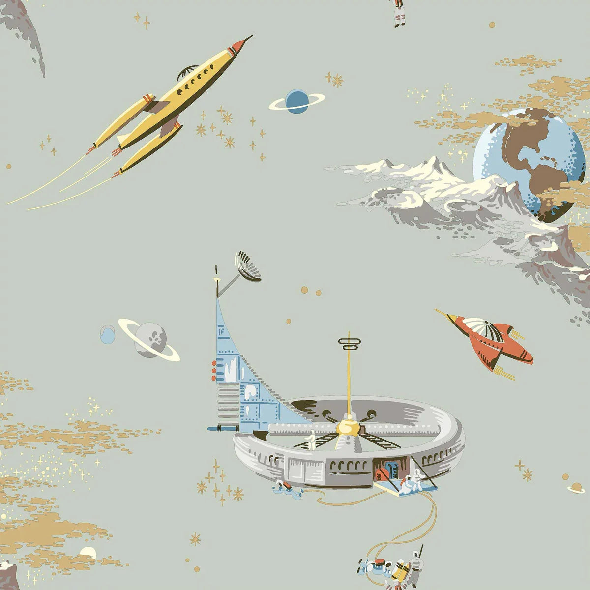 Space Adventure Wallpaper - Borastapeter