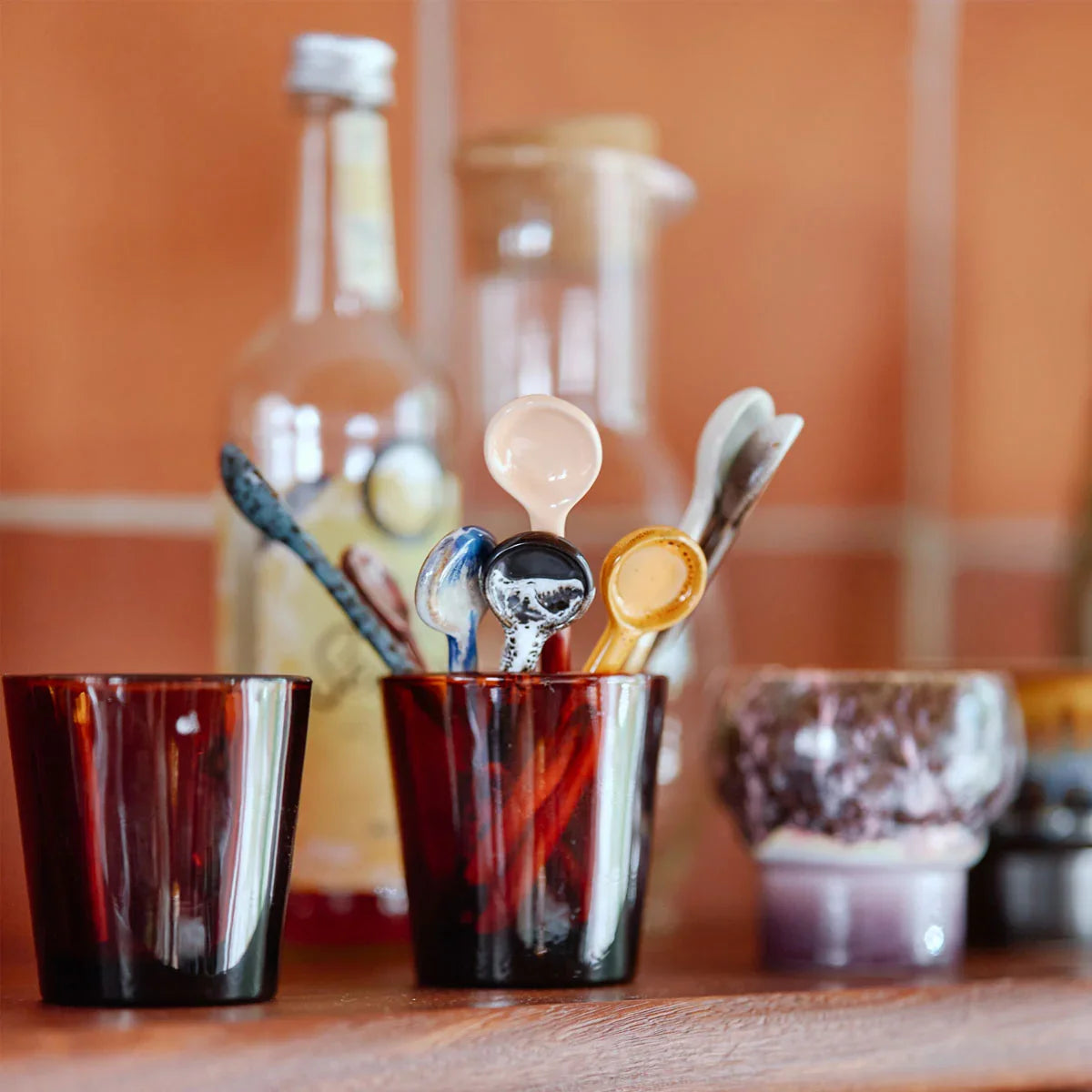 70s Ceramics Spoons - HKLIVING