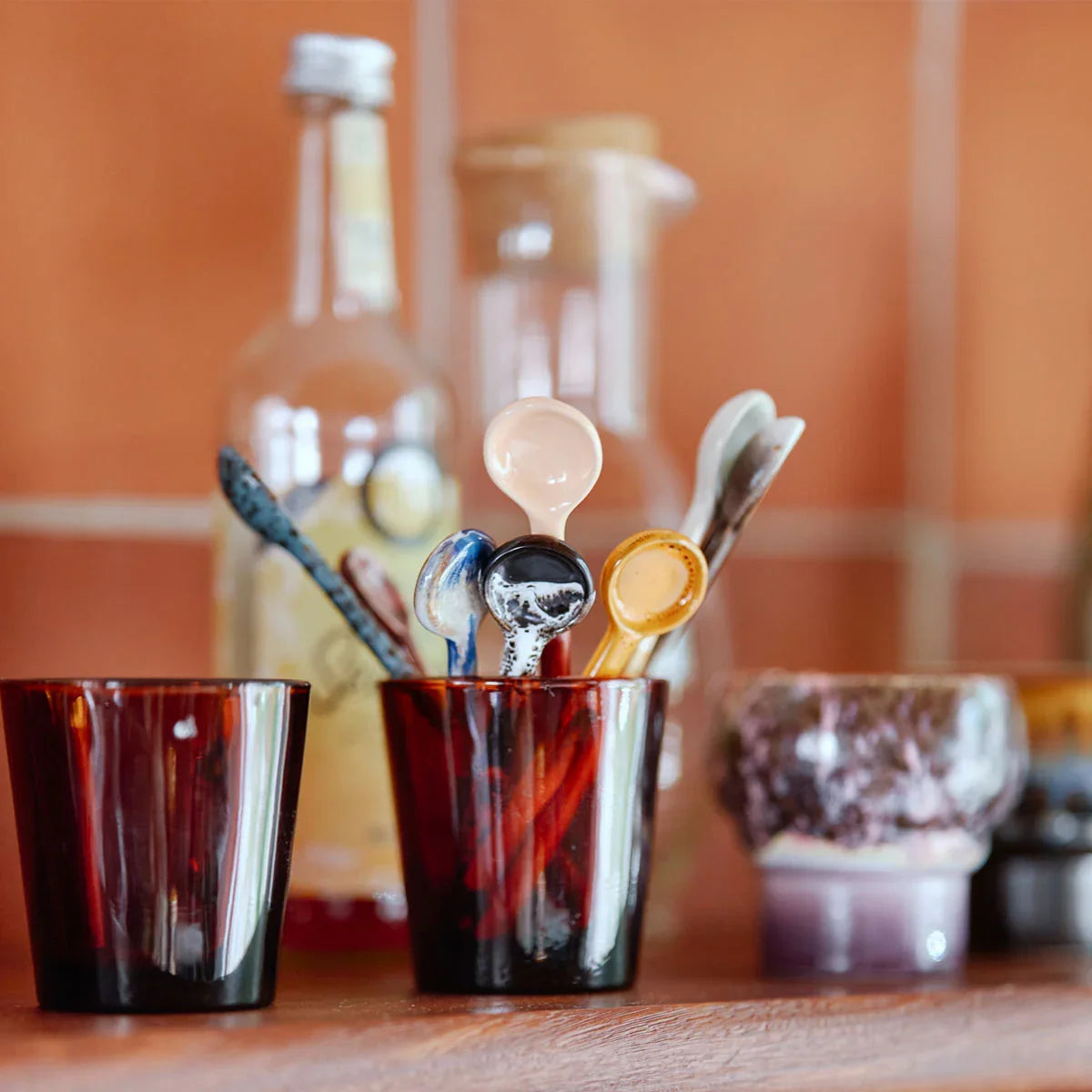 70s Ceramics Spoons - HKLIVING