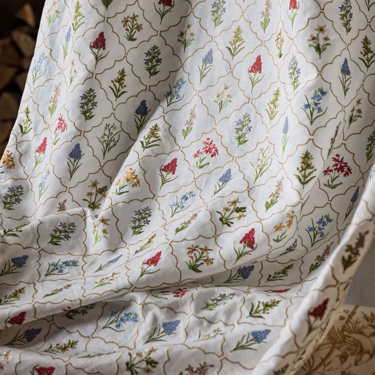 Spring Meadow Embroidery Fabric - Sanderson