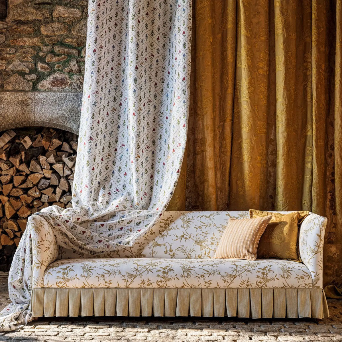 Spring Meadow Embroidery Fabric - Sanderson