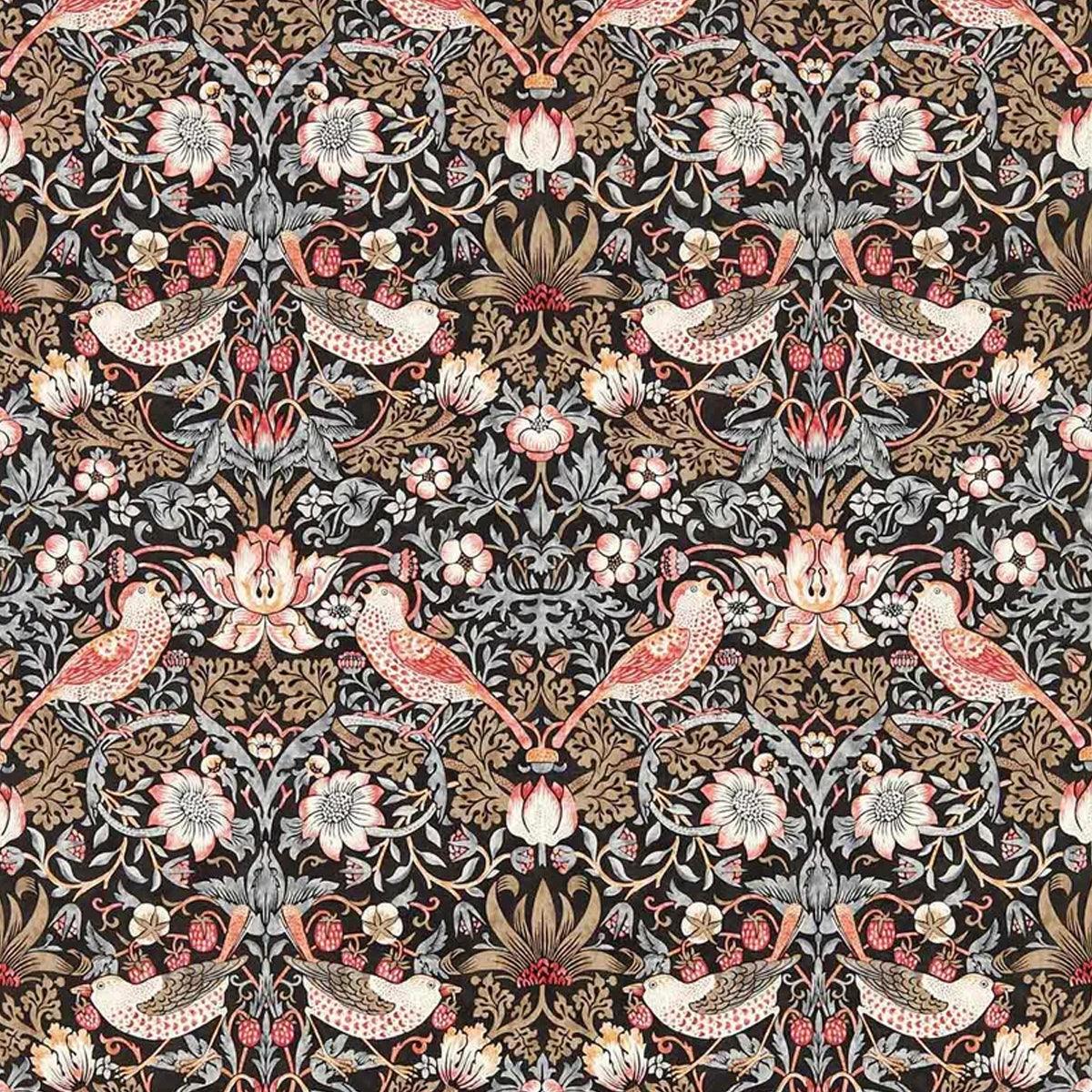 Morris &amp; Co Strawberry Thief Wide Width Wallpaper