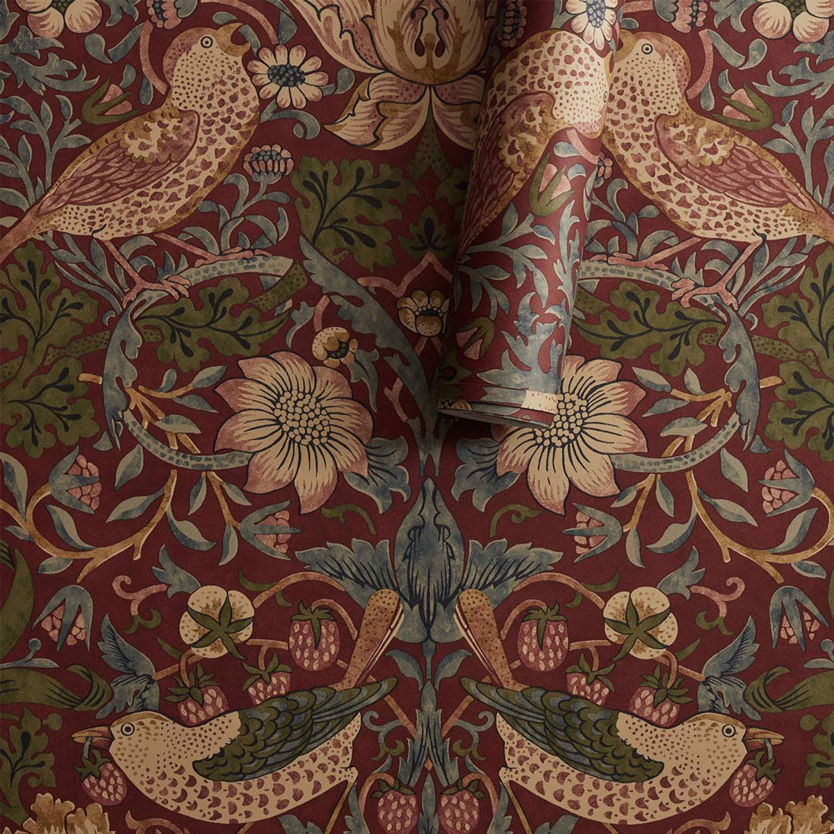 Strawberry Thief Wallpaper - Morris & Co