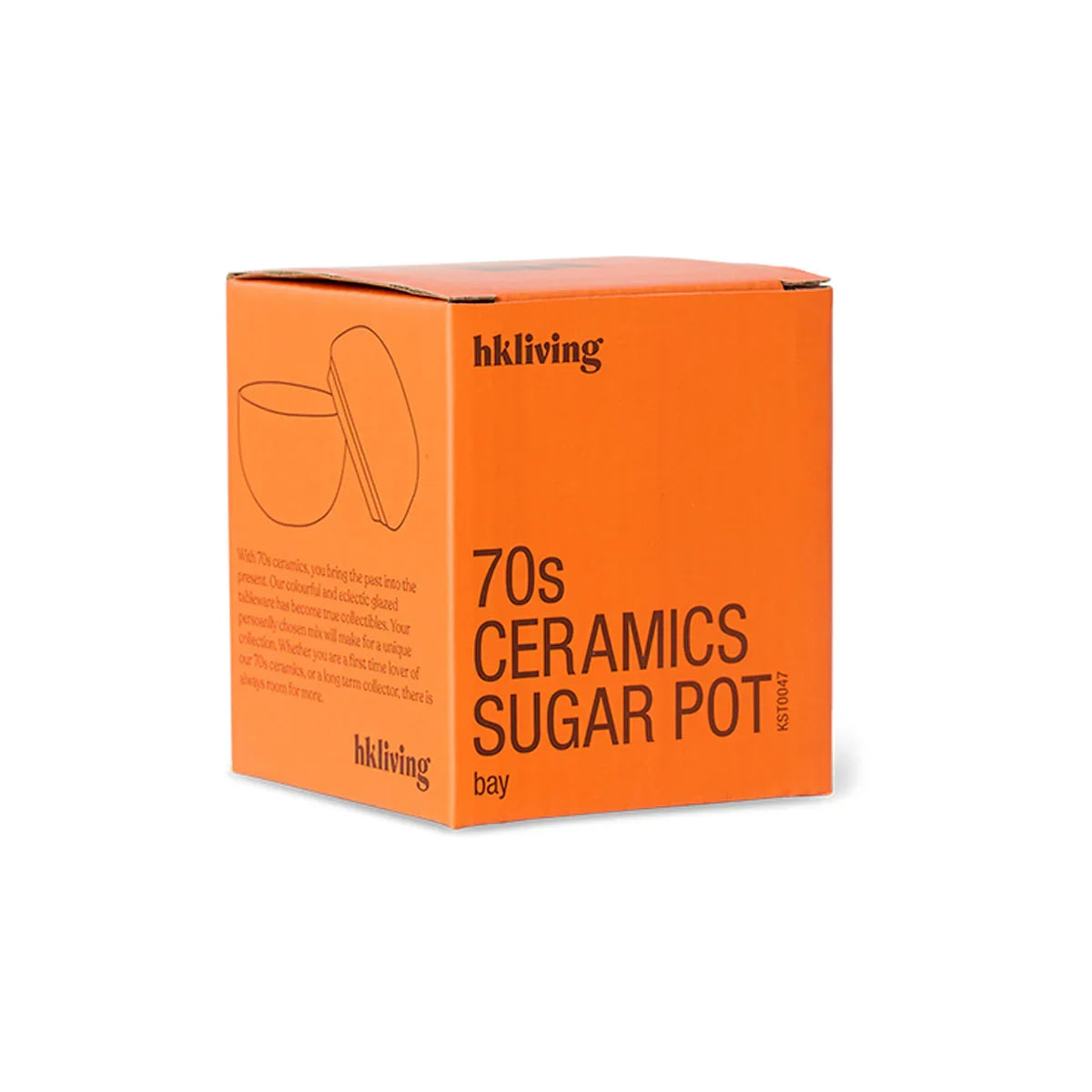 70s Ceramics Sugar Pot - HKLIVING