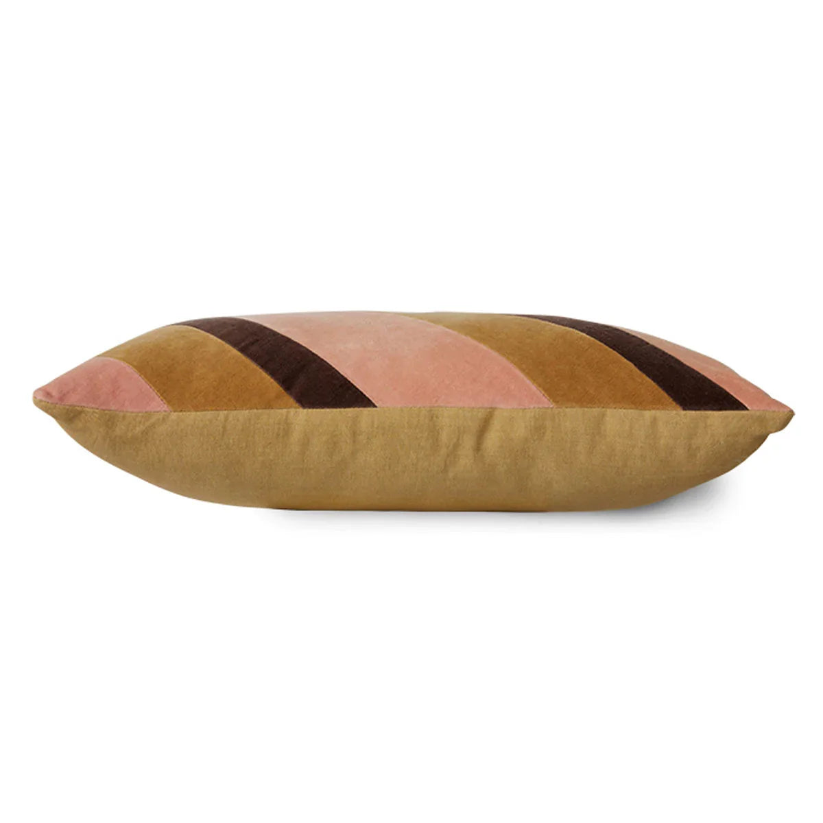 Velvet Striped Sunkissed Cushion - HKLIVING