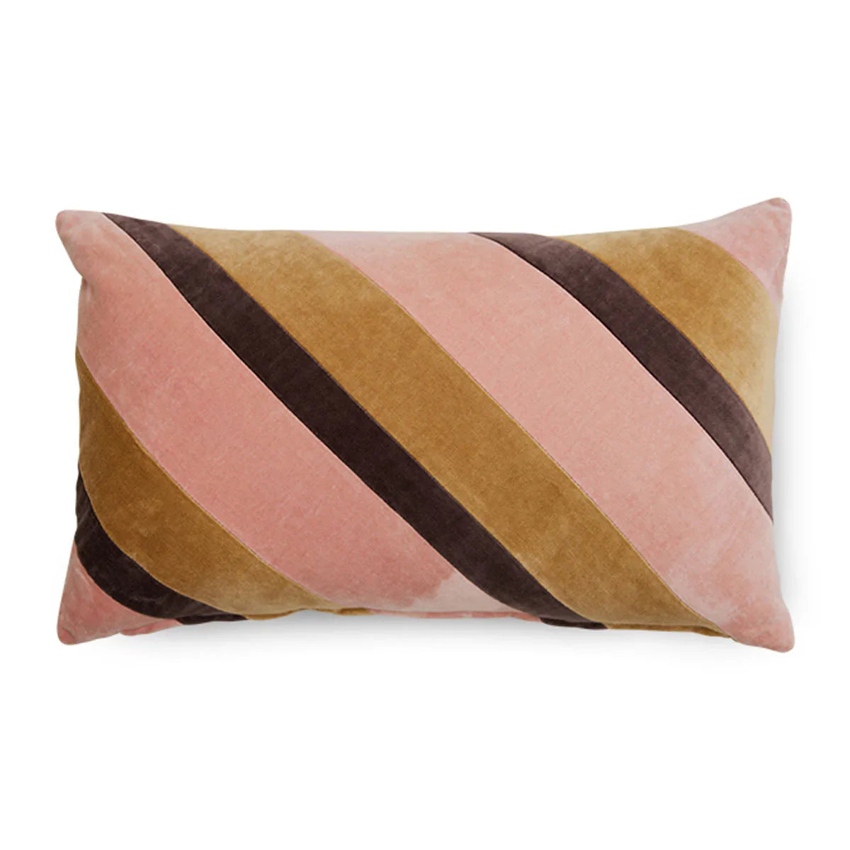 Velvet Striped Sunkissed Cushion - HKLIVING
