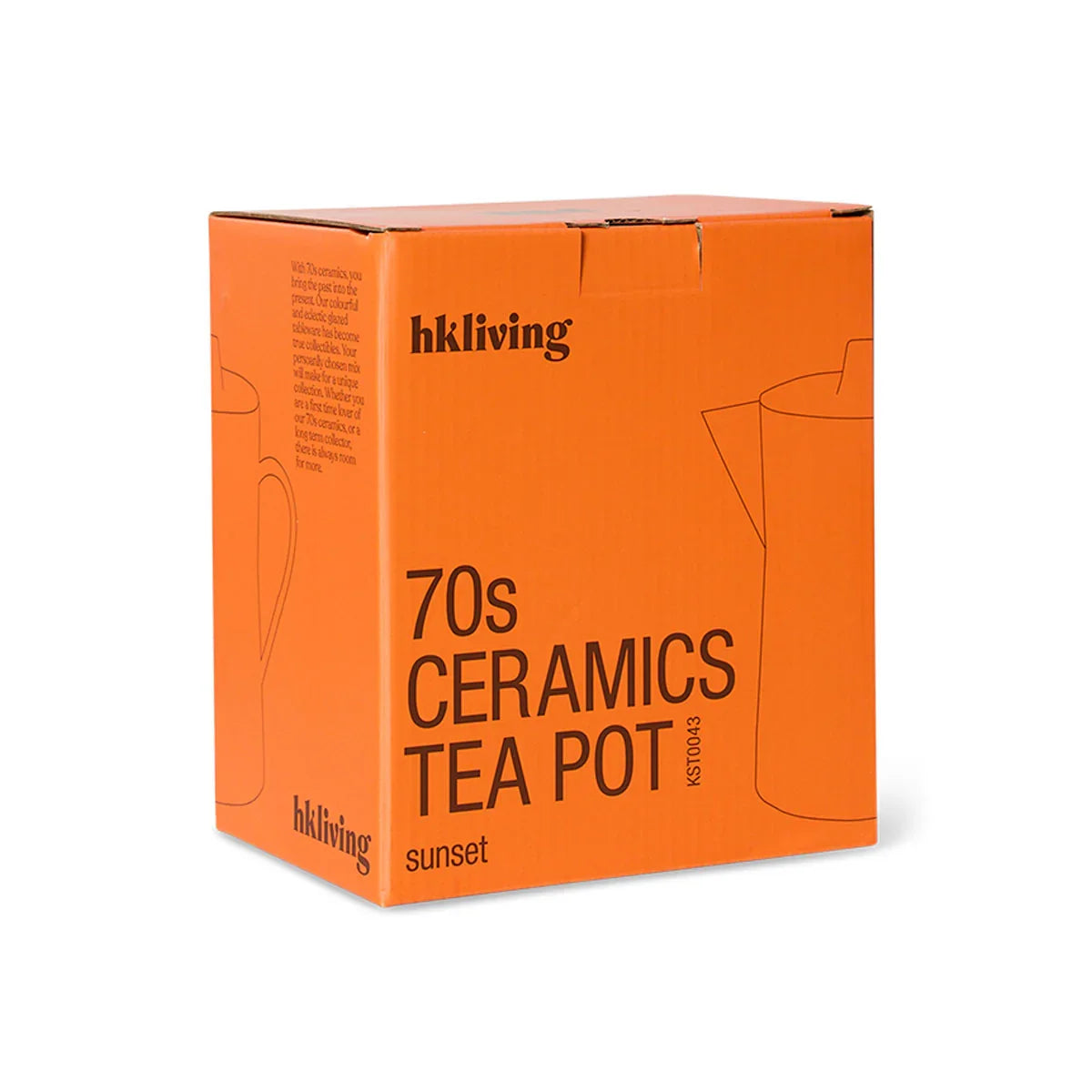70s Ceramics Sunset Teapot - HKLIVING