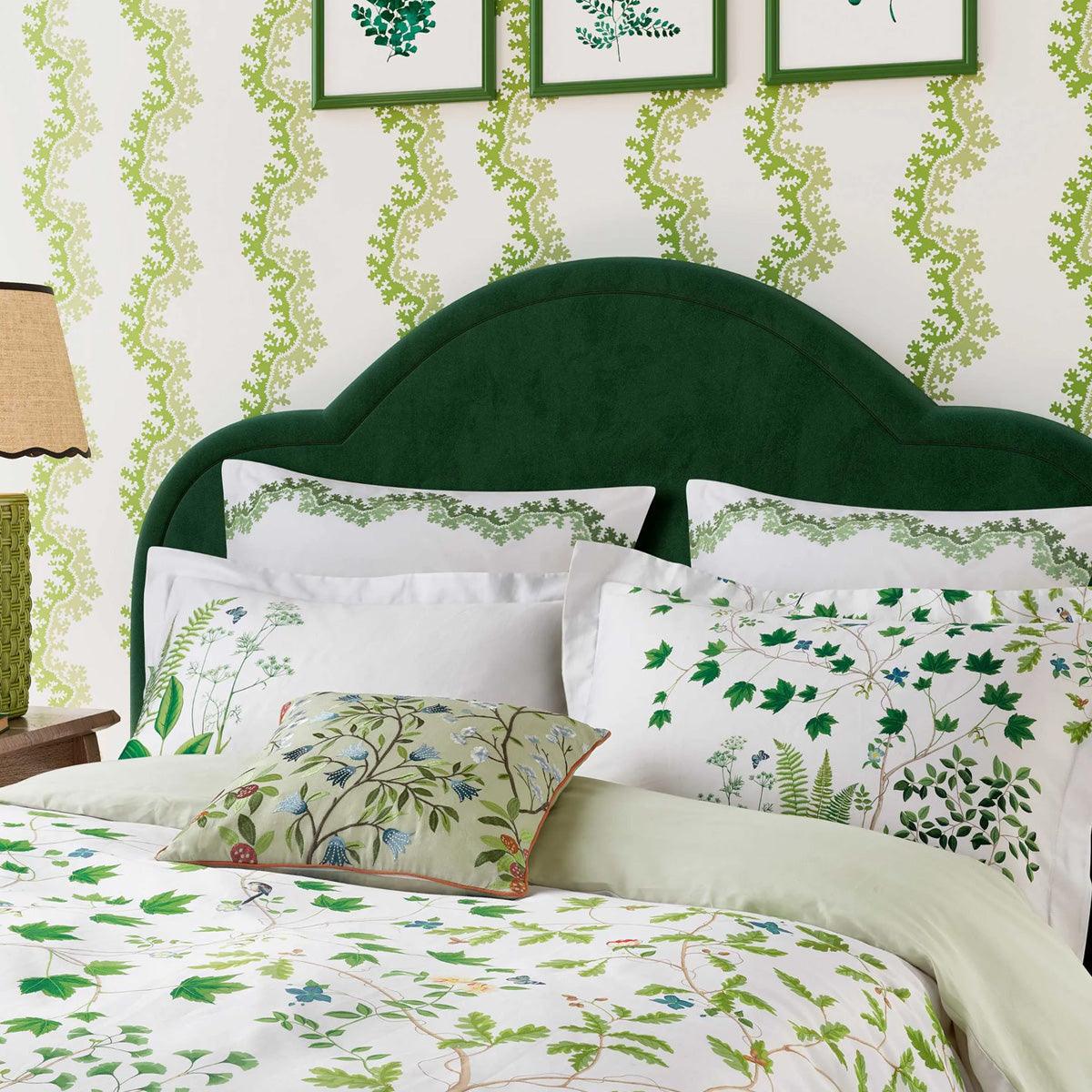 Sanderson Sycamore &amp; Oak Botanical Green Bedding