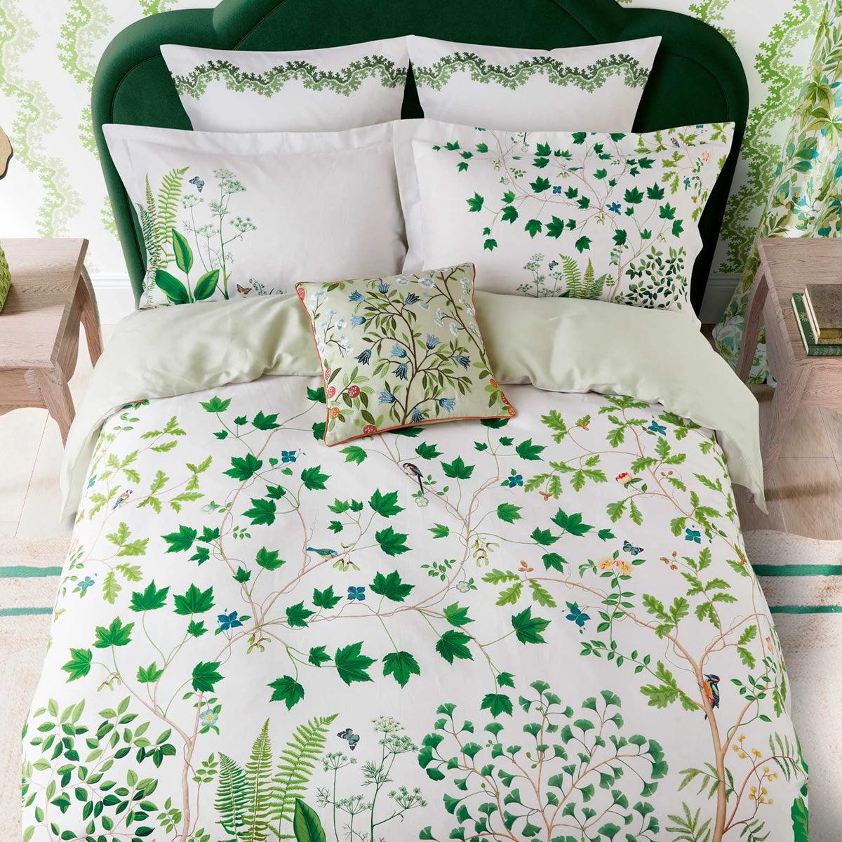 Sanderson Sycamore &amp; Oak Botanical Green Bedding