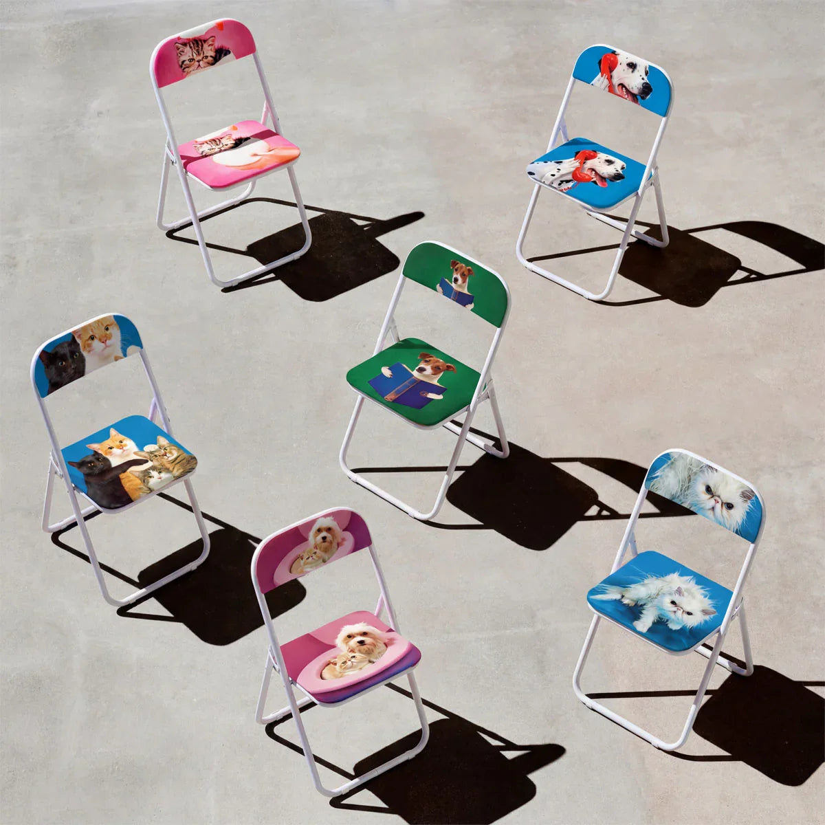 Seletti X Toiletpaper Magazine Pets Folding Chair