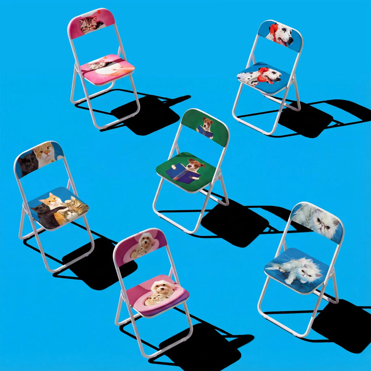 Seletti X Toiletpaper Magazine Pets Folding Chair