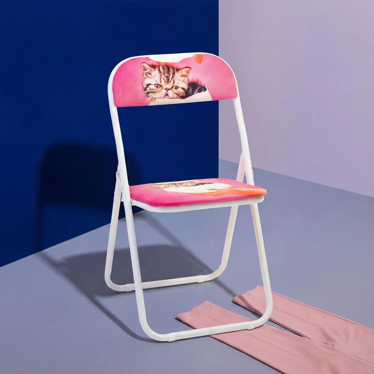 Seletti X Toiletpaper Magazine Pets Folding Chair