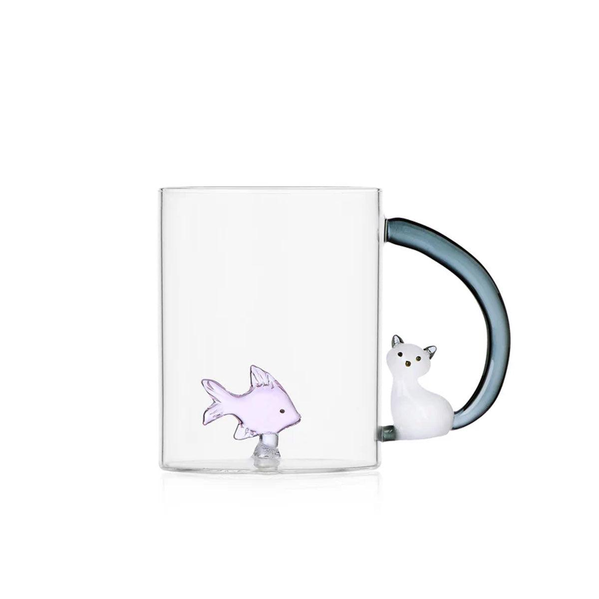 Tabby Cat Glass Mug - Ichendorf