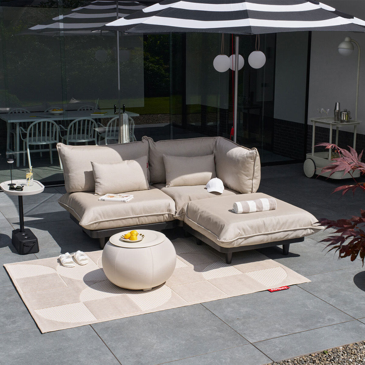 Paletti Lounge Furniture Set Medium With Table + Free Cover - Fatboy