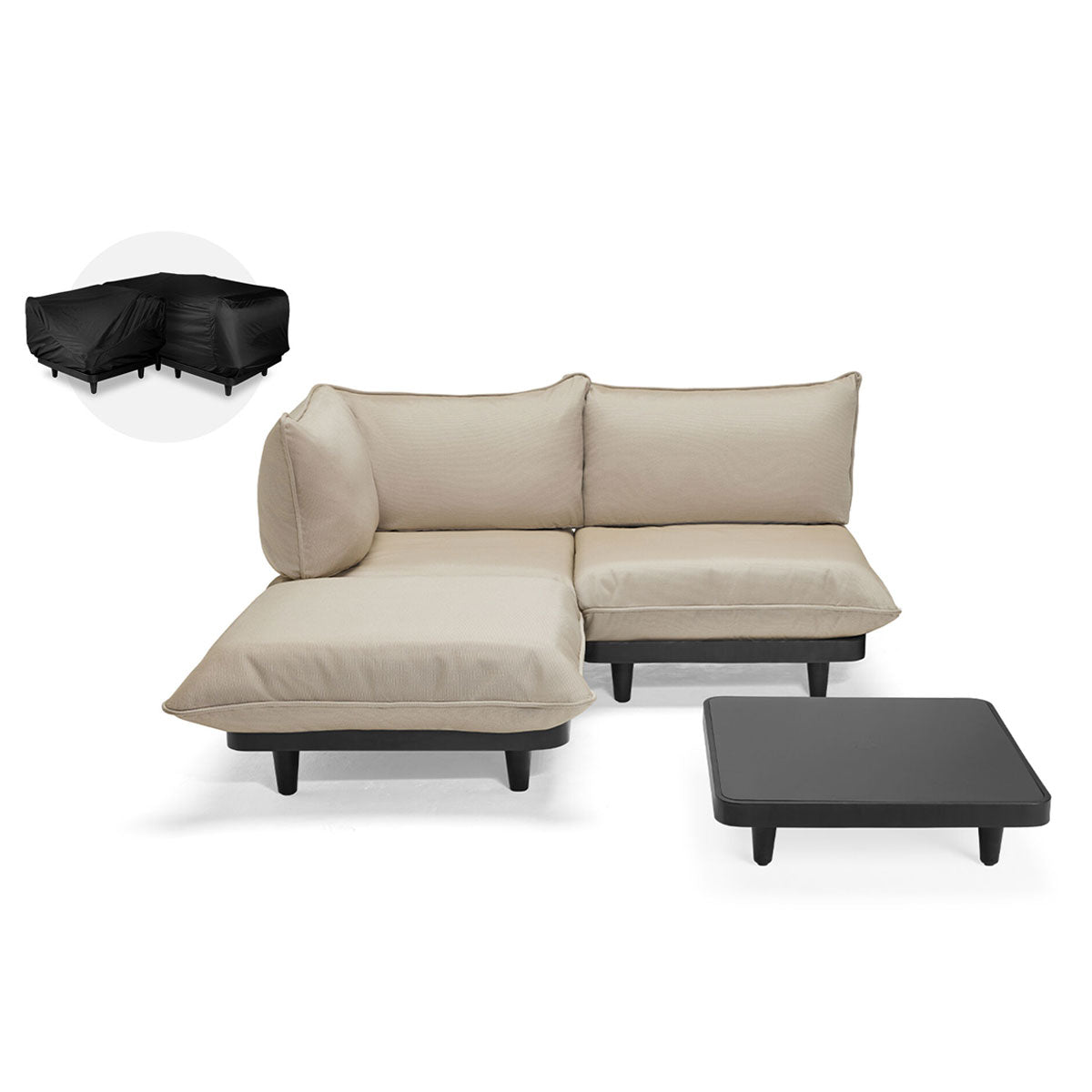 Paletti Lounge Furniture Set Medium With Table + Free Cover - Fatboy