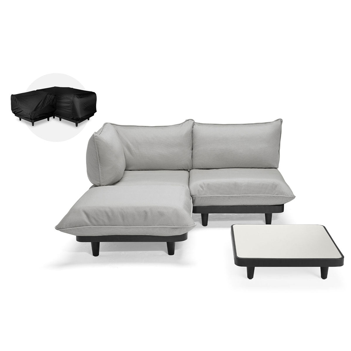 Paletti Lounge Furniture Set Medium With Table + Free Cover - Fatboy