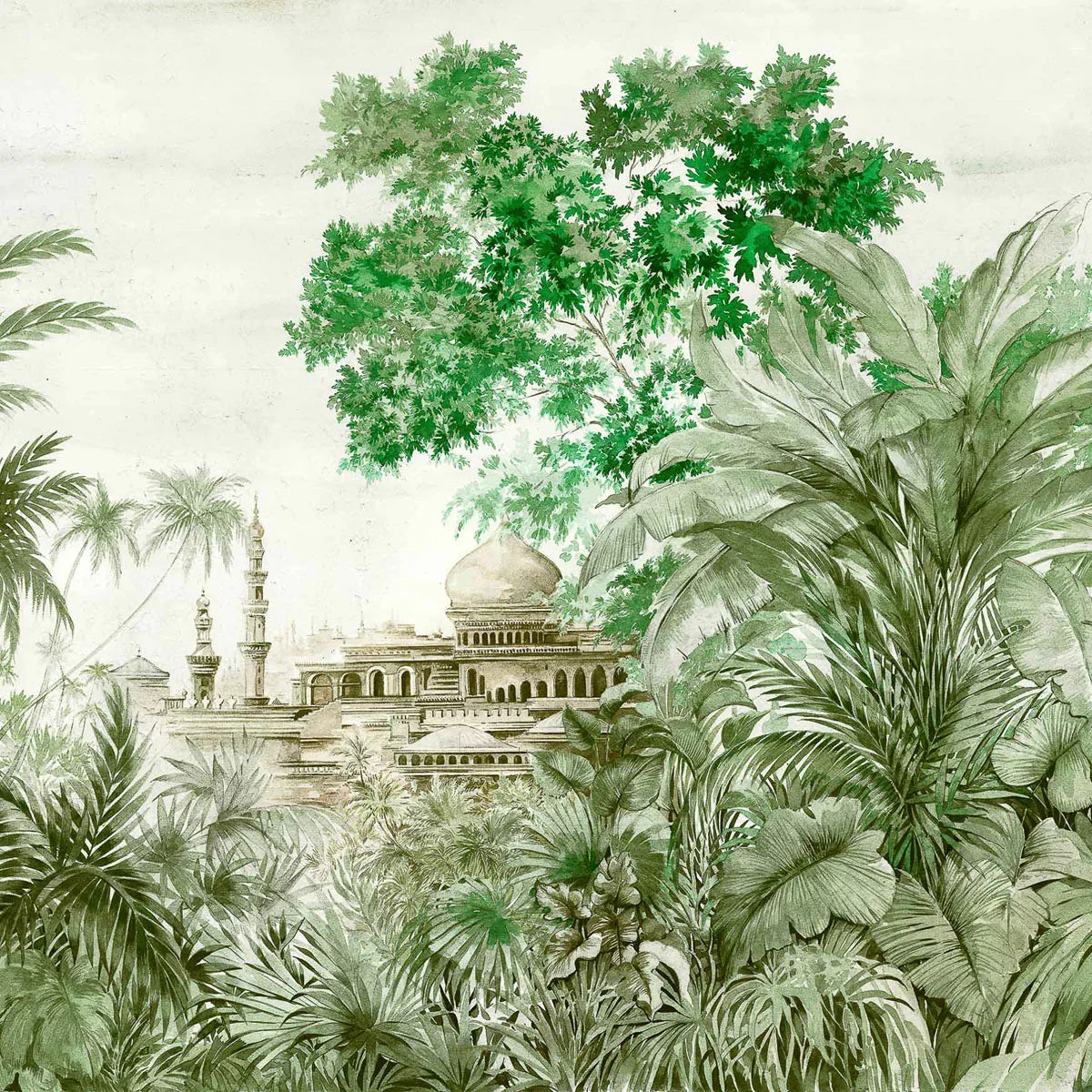 Taj Mahal Mural Wallpaper - Coordonne