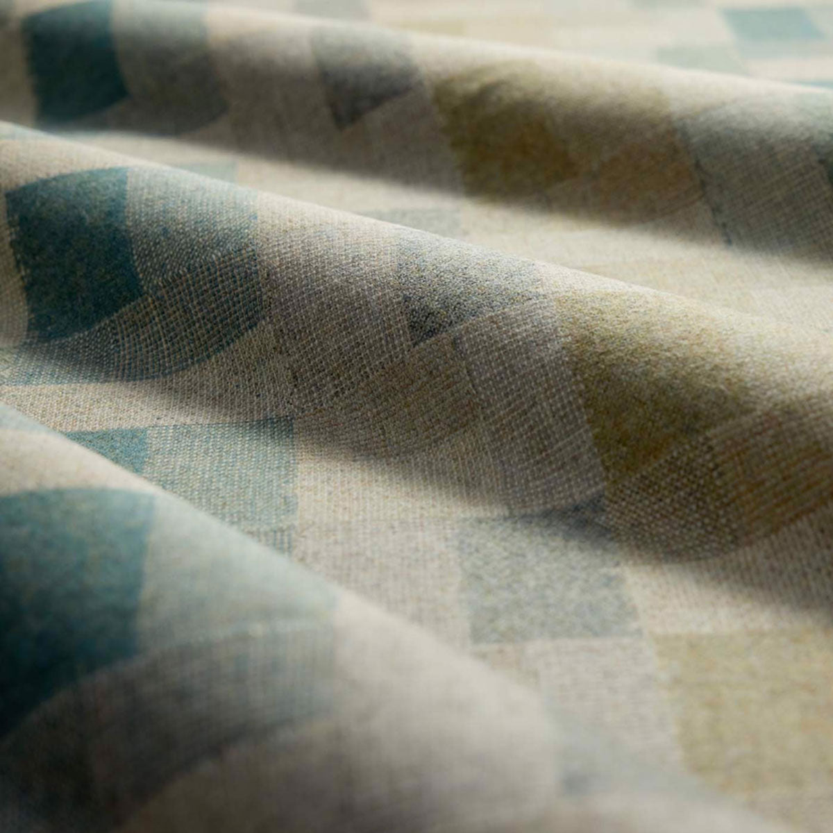 Sanderson Tavistone Wool fabric – Mineral Blue/Maple (1)