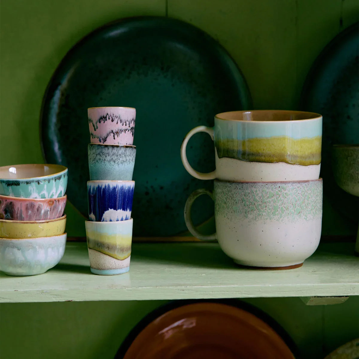 70s Ceramics Cups - HKLIVING