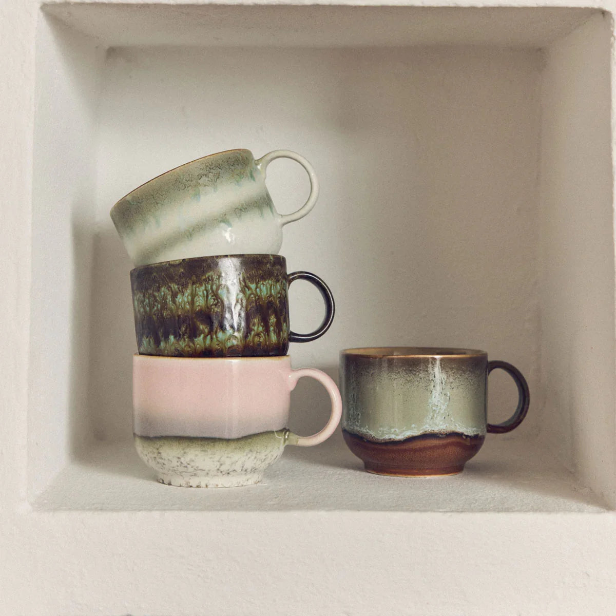 70s Ceramics Cups - HKLIVING