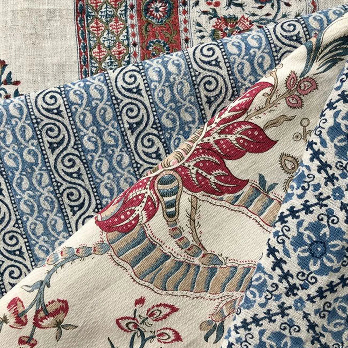 Tetbury Stripe Fabric - GP&J Baker