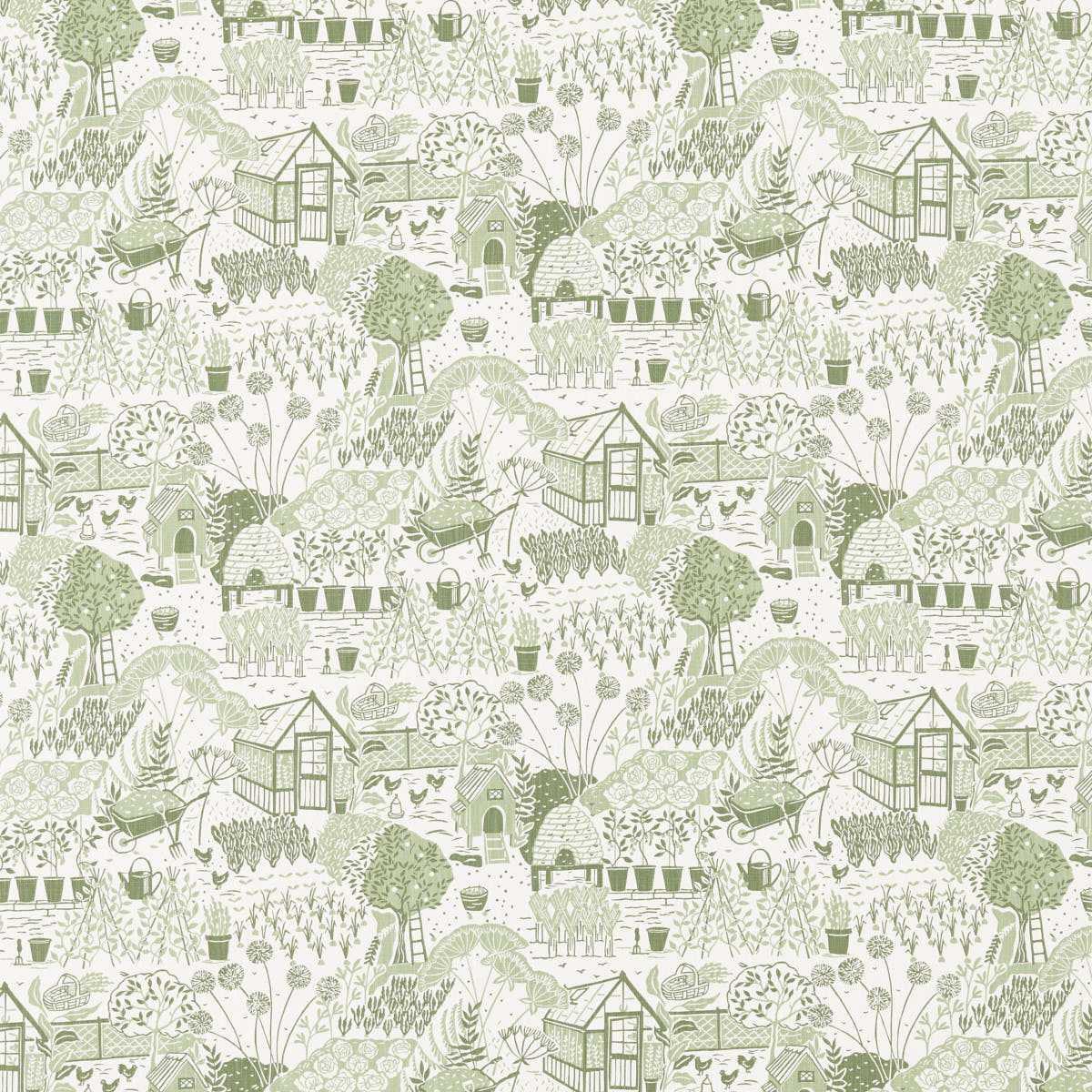 Sanderson &#39;The Allotment - Fennel&#39; Fabric