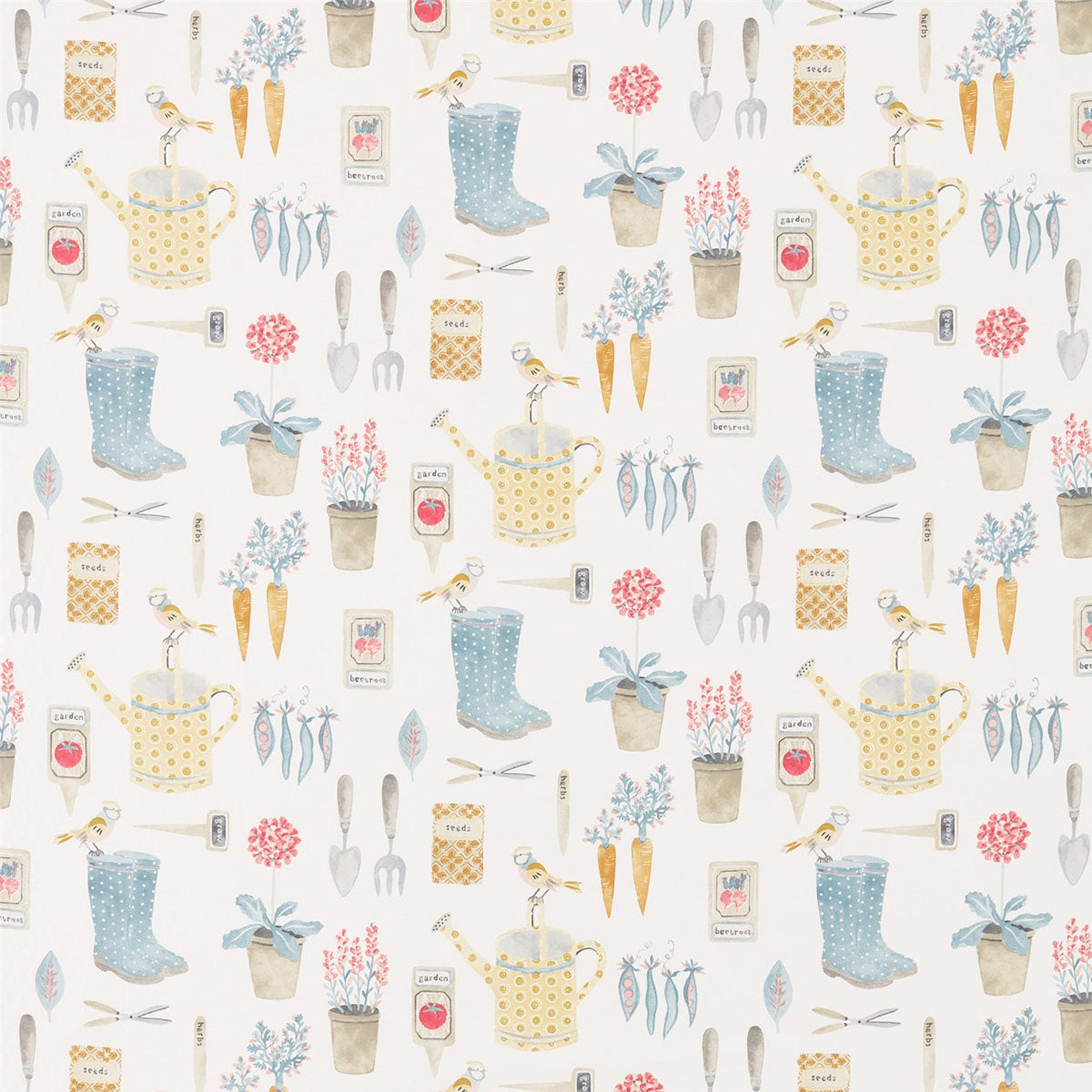 The Gardener Dijon Fabric - Sanderson