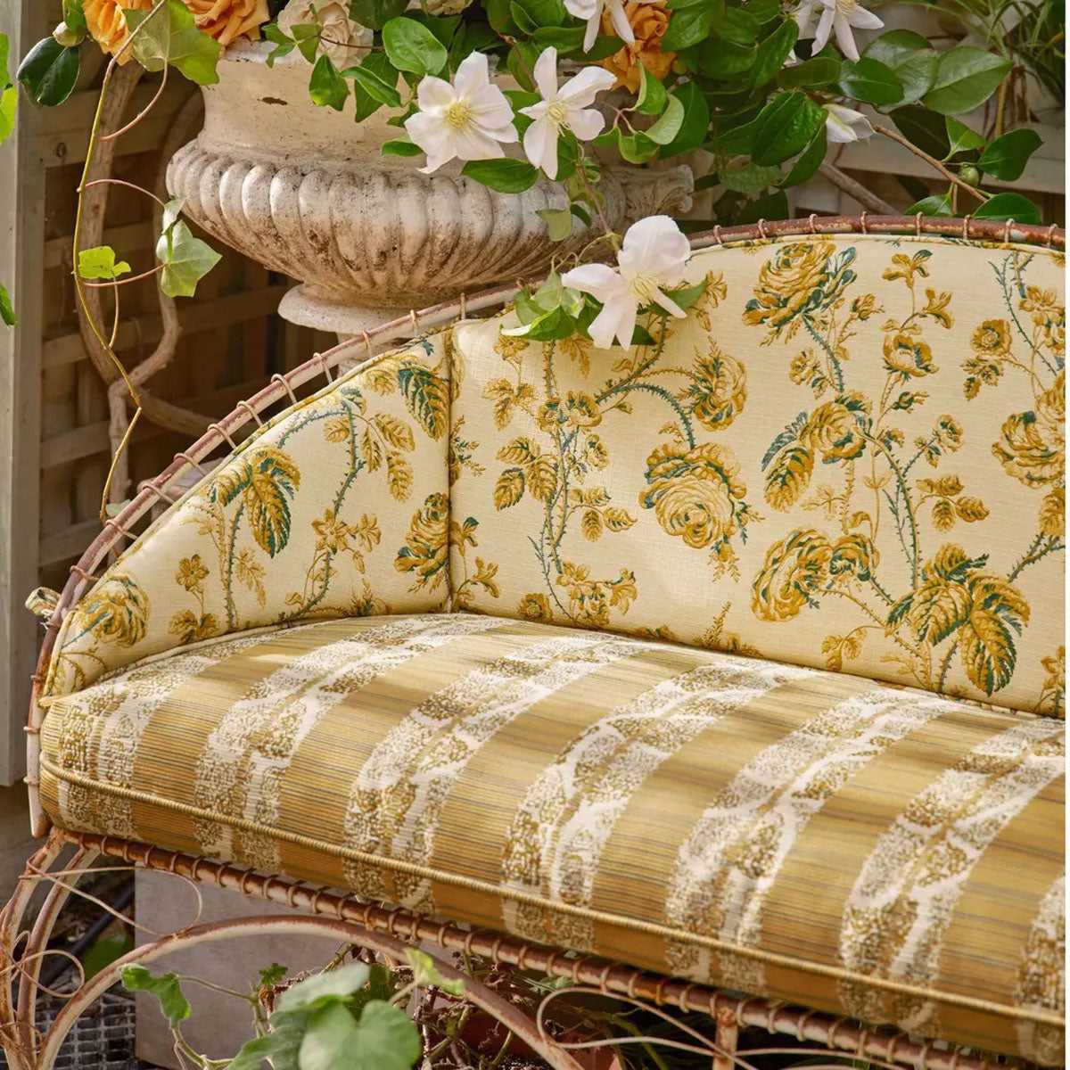 Thorny Vine Indoor Outdoor Fabric - Zoffany X Michael S. Smith