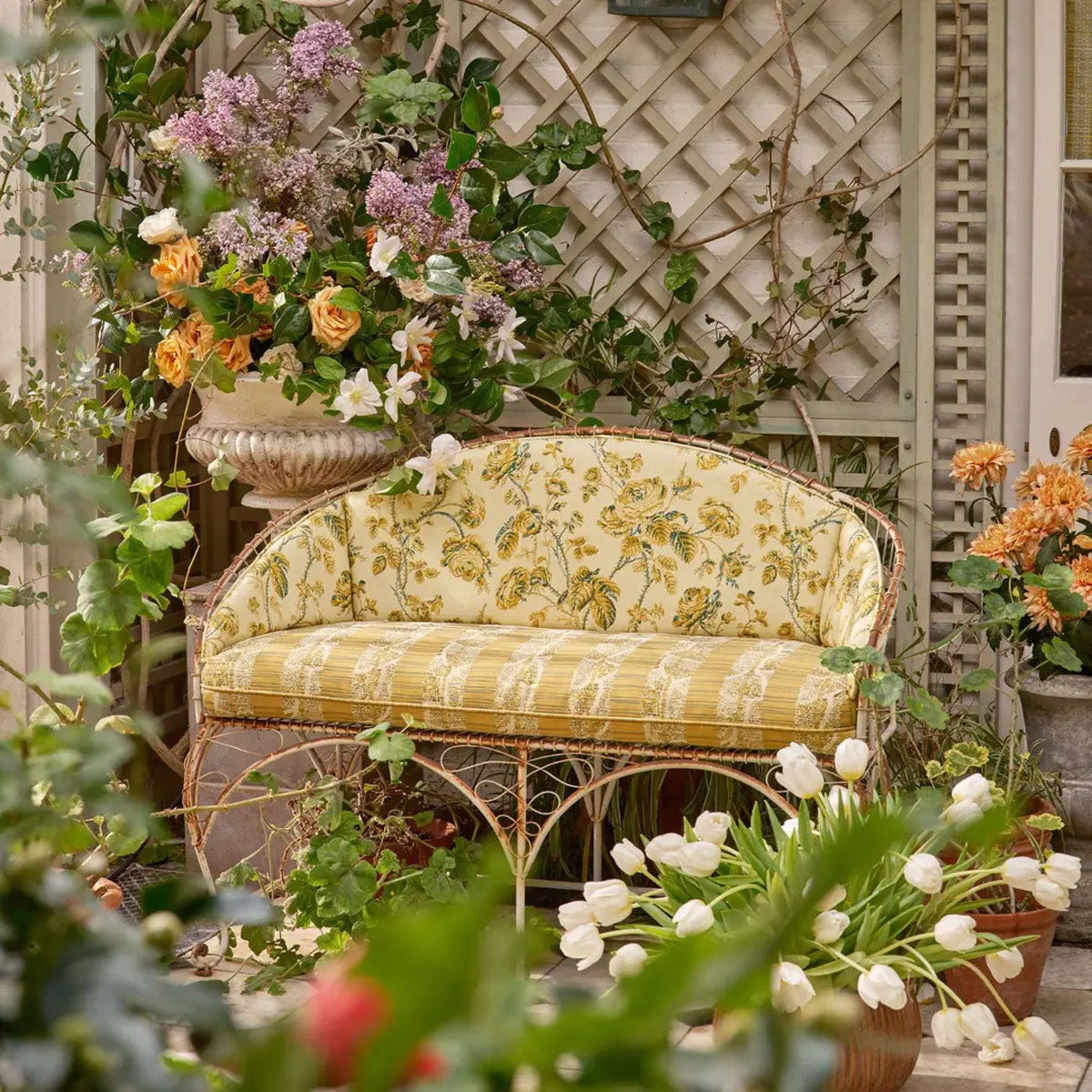 Thorny Vine Indoor Outdoor Fabric - Zoffany X Michael S. Smith