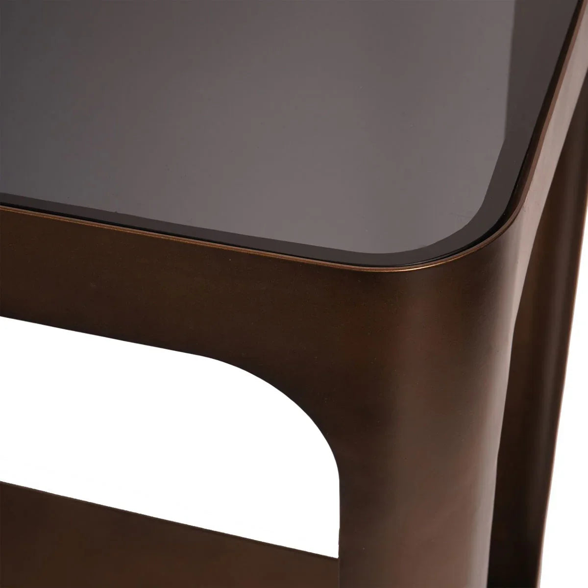 Thorpe Metal and Glass Console Table - Courthouse Furniture